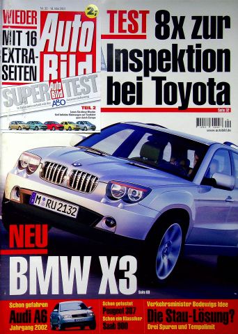 Deckblatt Auto Bild (20/2001)